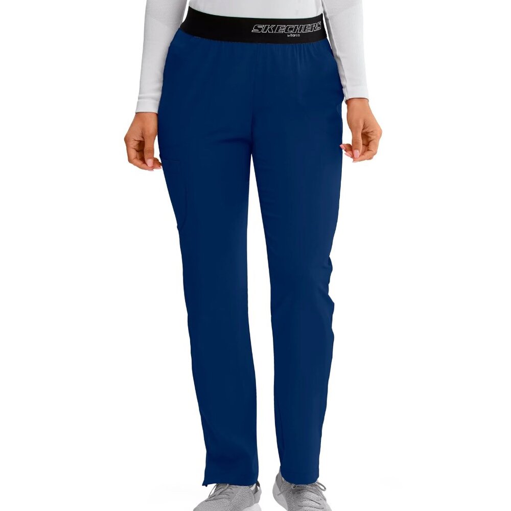 Skechers By Barco Breeze Navy Blue Scrub Pants Size L Petite